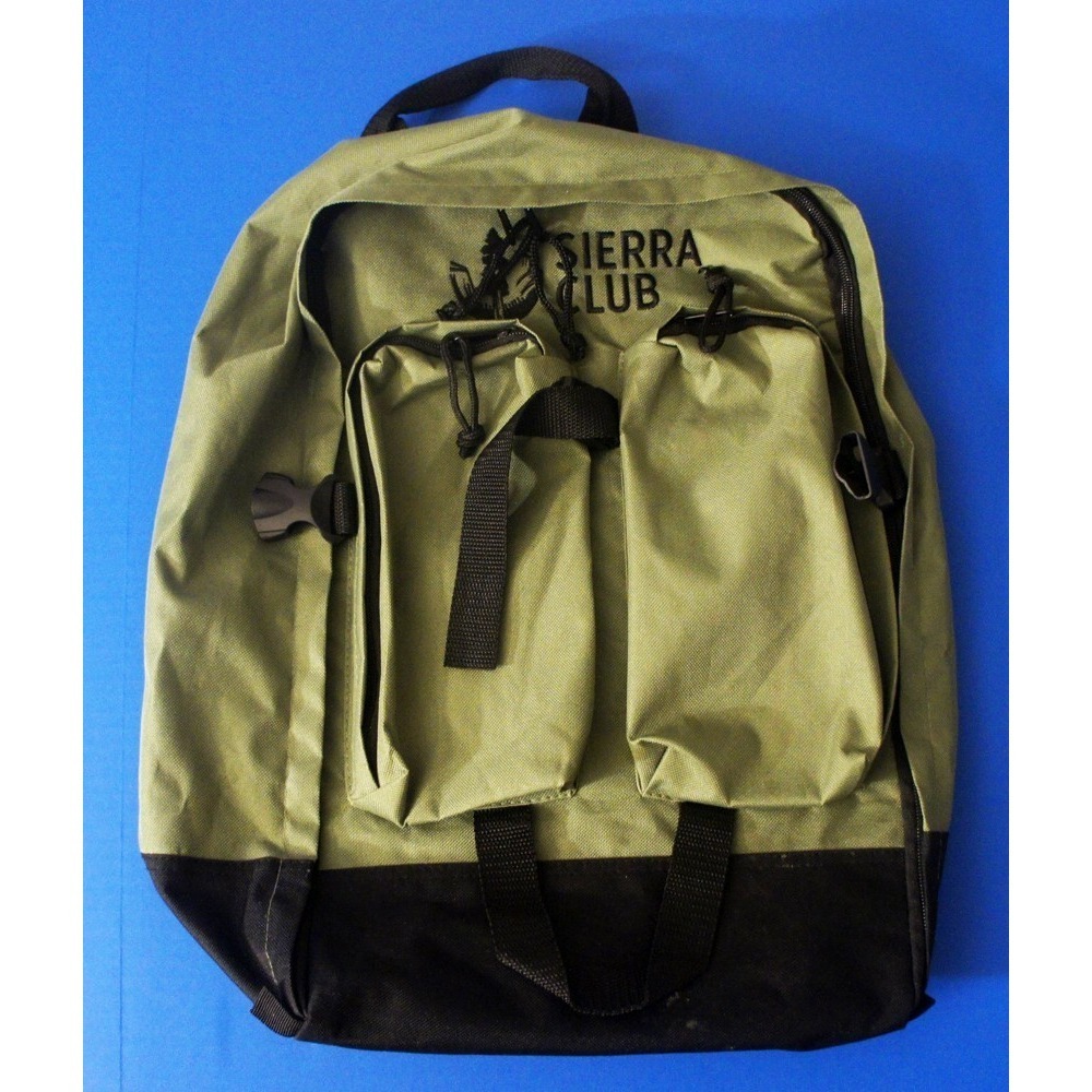 Sierra Club Backpack Exploration Daypack Olive Green Lightweight Hiking Laptop